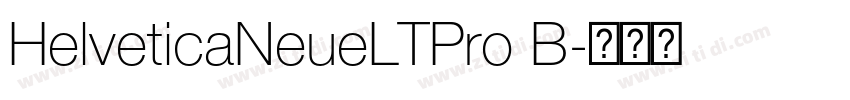 HelveticaNeueLTPro B字体转换